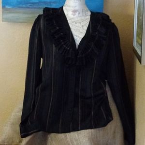Philippe Marques Vintage Ruffle Blouse